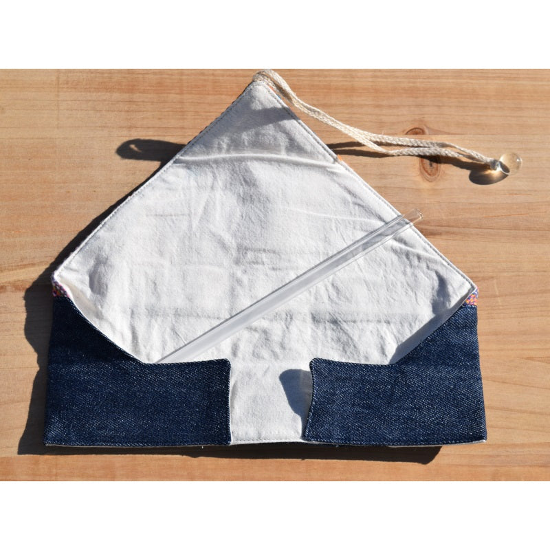 オリジナルガラスストローケース(さをり織り)