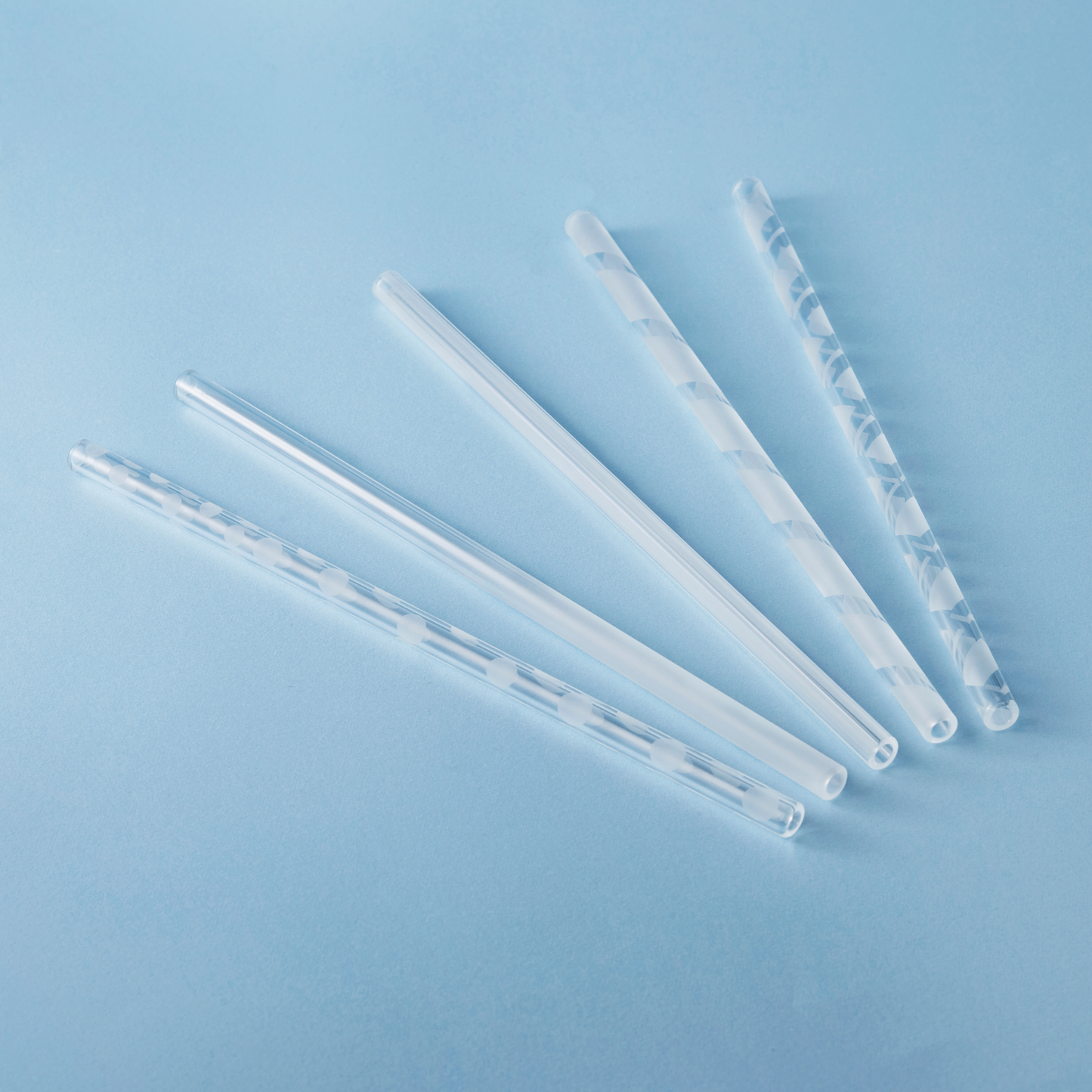ガラスストロー「フロストシリーズ」5本セット