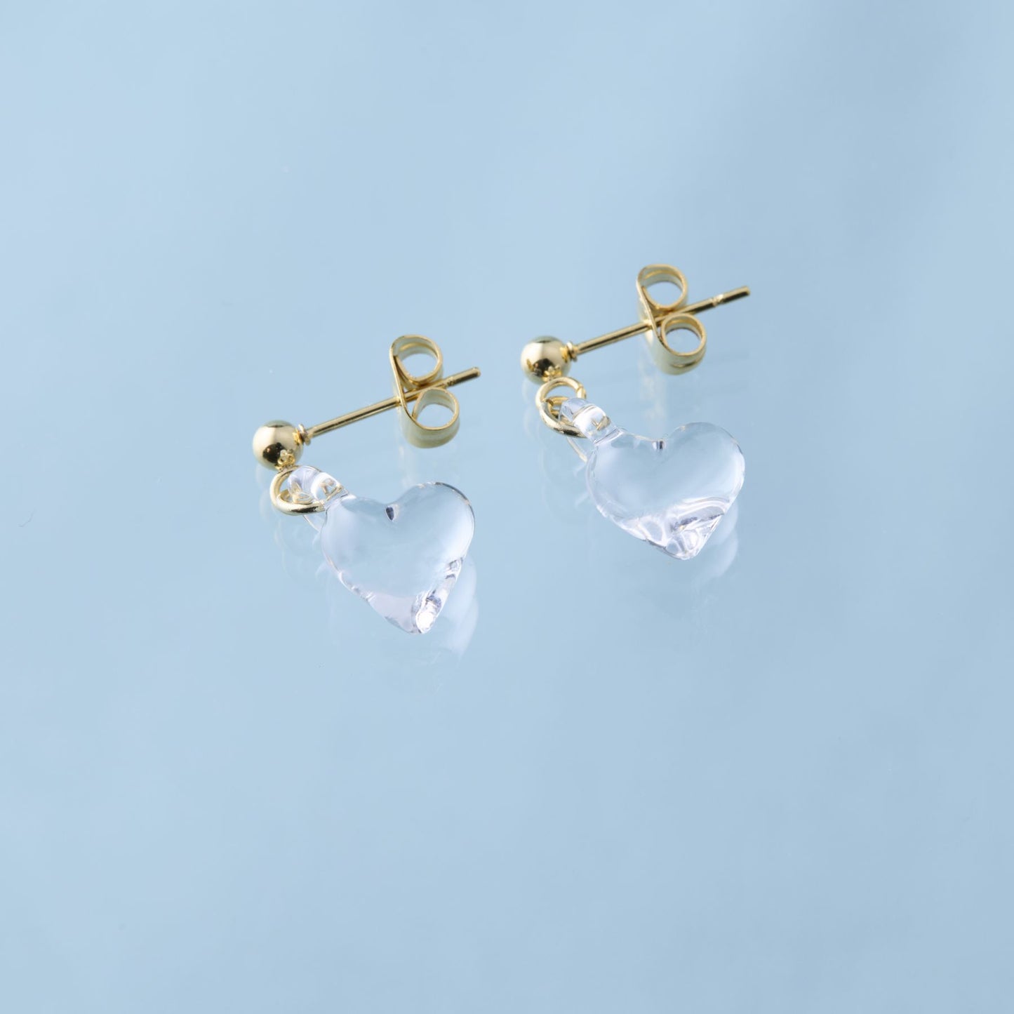 ハート クリア ピアス