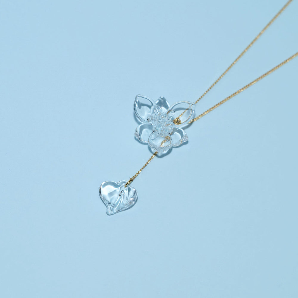 ガラスアクセサリー ミズアオイ ネックレス – iriser - イリゼ