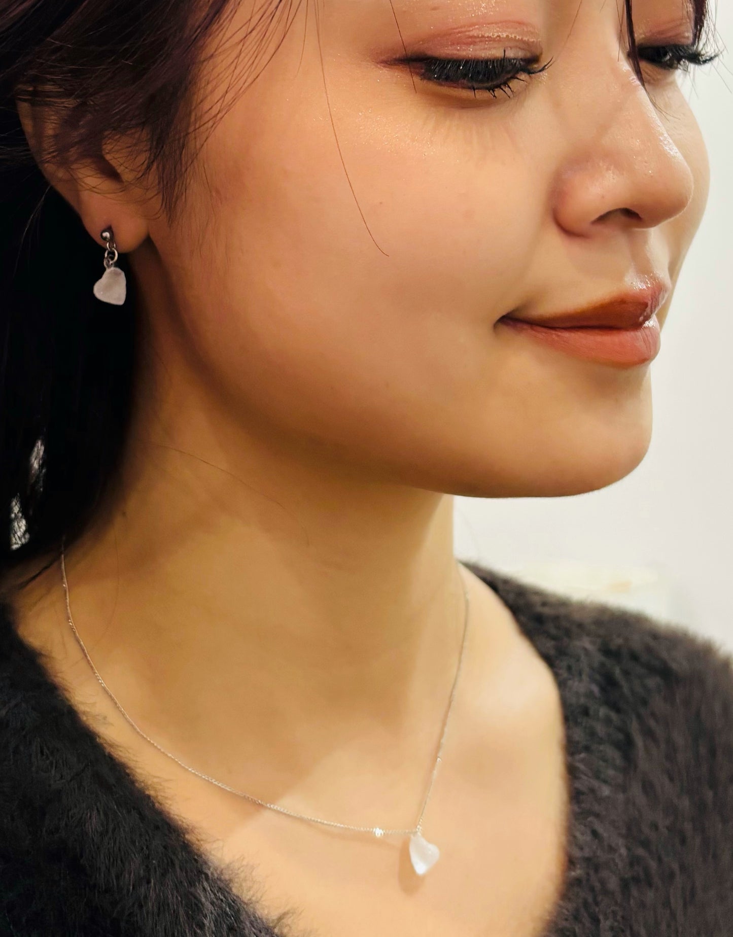 ハート　フリット　ピアス