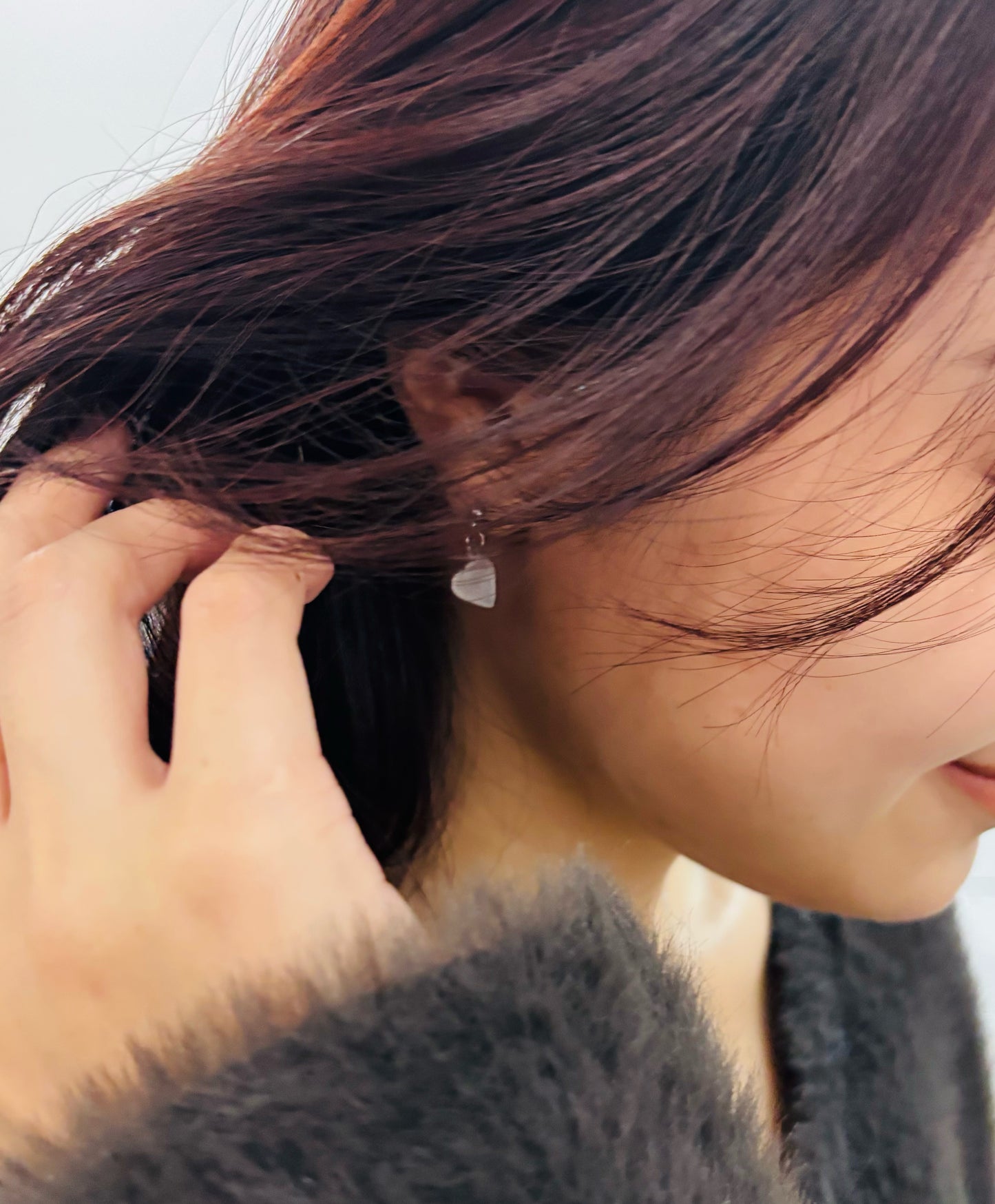 ハート　フリット　ピアス