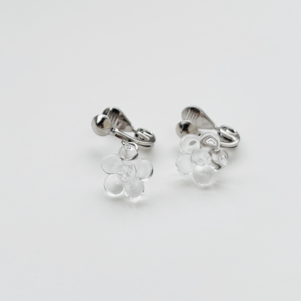 おだかうめ　イヤリング(金具シルバーVer.)