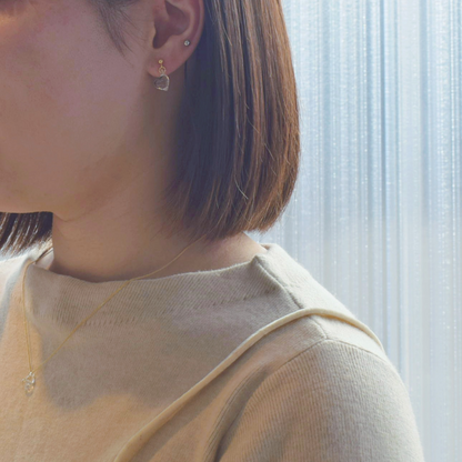 ハート　クリア　ピアス