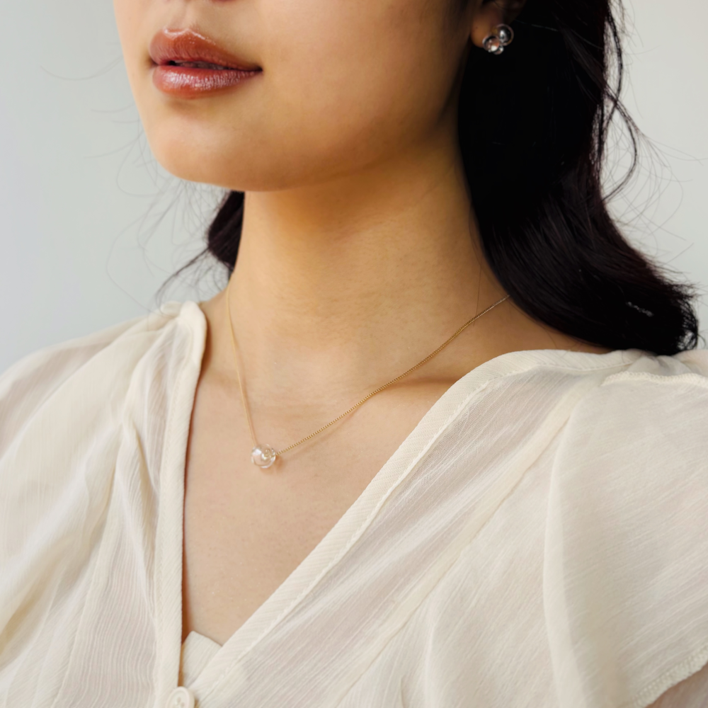 temp　ネックレス(金具シルバーVer.)