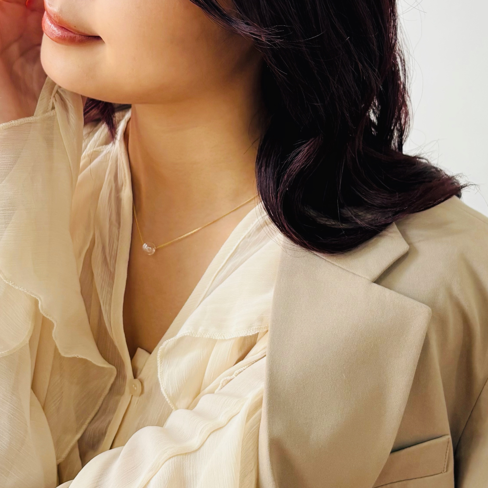 temp　ネックレス(金具シルバーVer.)