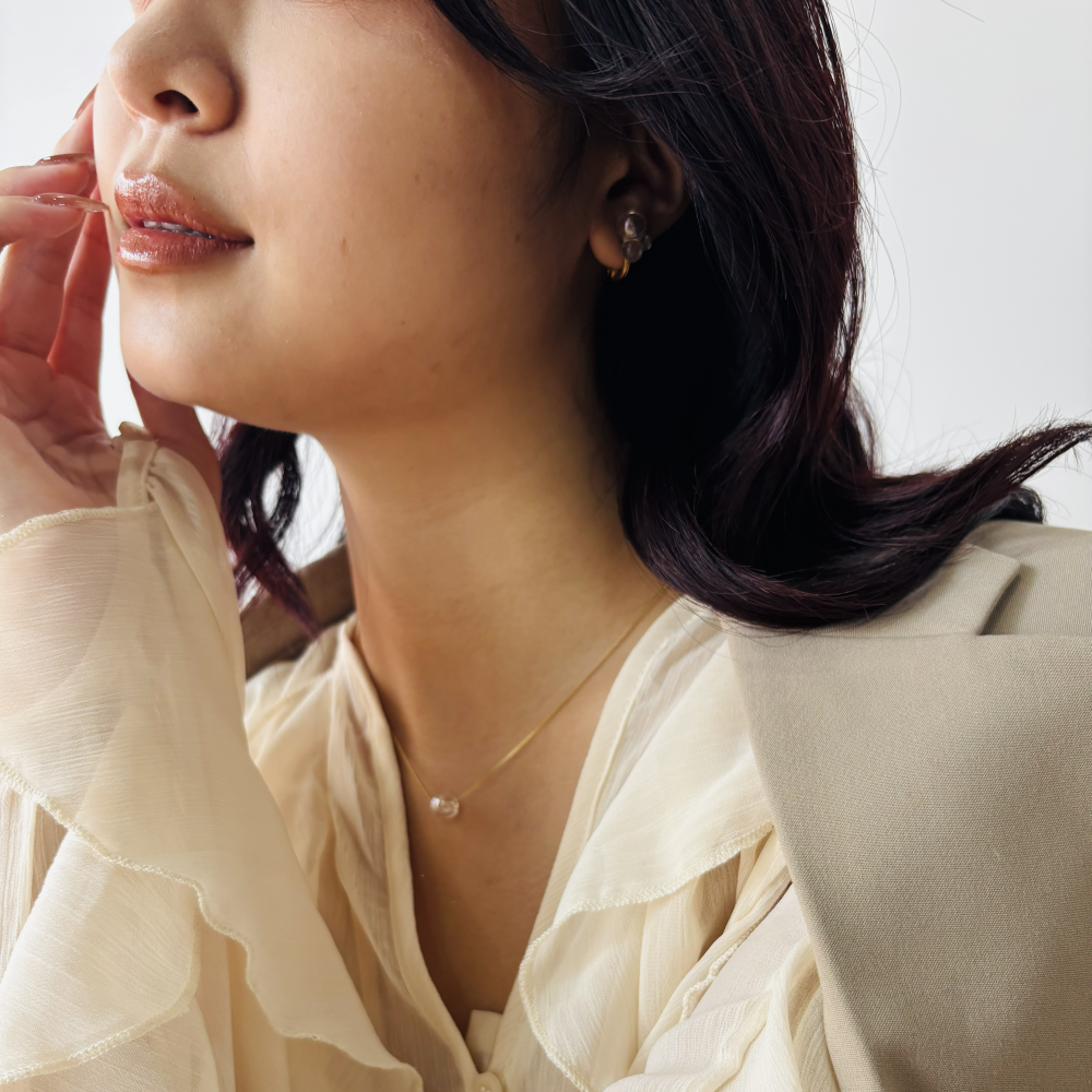 temp　ネックレス(金具シルバーVer.)