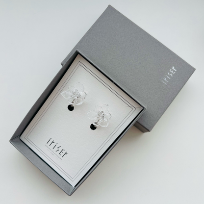 ミズアオイ　イヤリング(金具シルバーVer.)