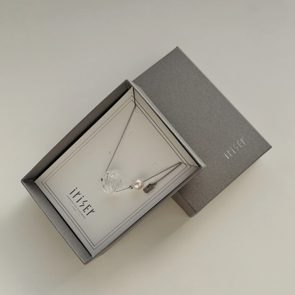 ＜Seashore × iriser -イリゼ-＞オフショア　ネックレス　-あこや真珠-(金具シルバーVer.)