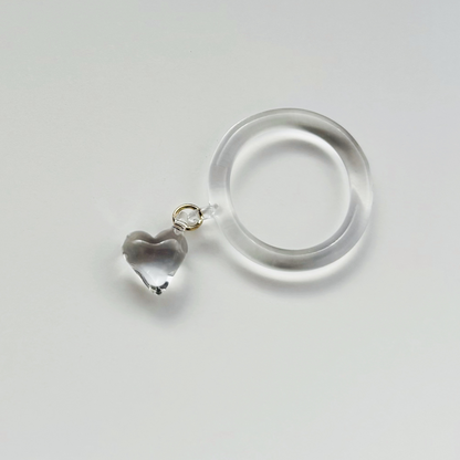 【受注生産】ハート　クリア　リング