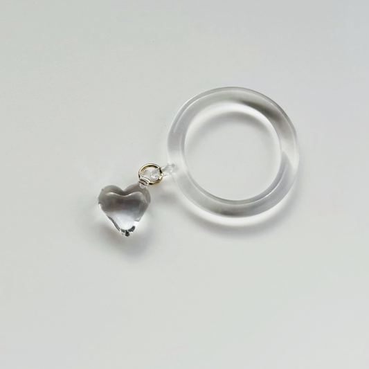 【受注生産】ハート　クリア　リング
