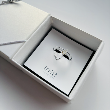 【受注生産】ハート　クリア　リング