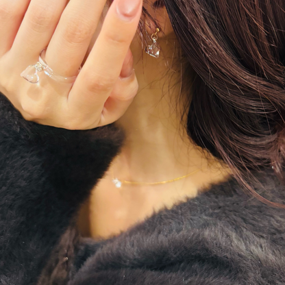 【受注生産】ハート　クリア　リング